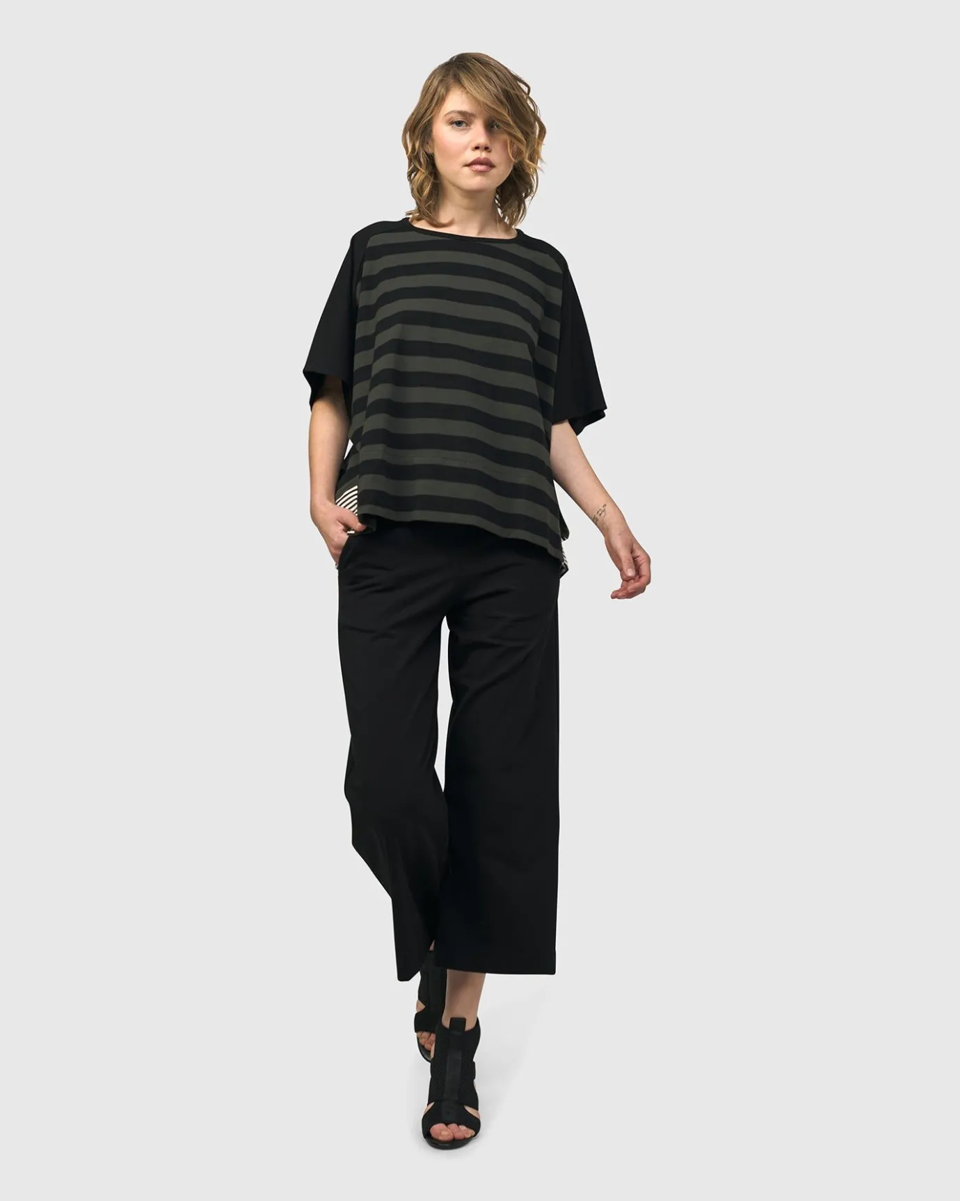 Women Alembika Plus<Urban Splice Boxy Tee, Stripes