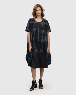 Women Alembika Plus<Urban Streets Muumuu Dress, Navy