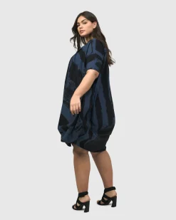 Women Alembika Plus<Urban Streets Muumuu Dress, Navy