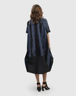 Women Alembika Dresses<Urban Streets Muumuu Dress, Navy