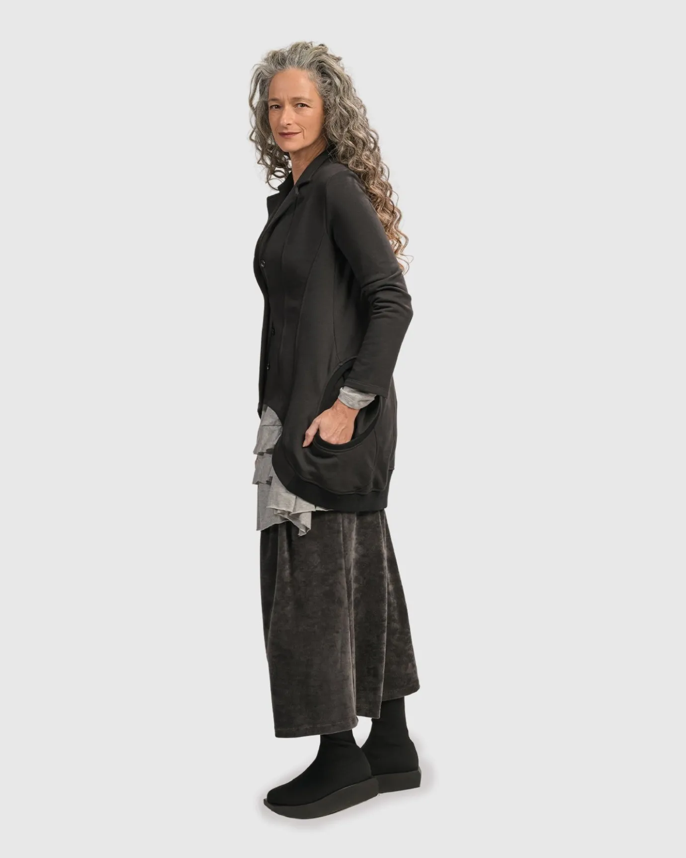 Women Alembika Plus<Urban Strut Ms Jacket, Black