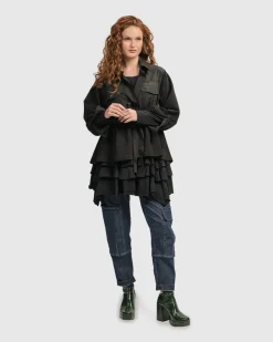 Women Alembika Plus<Urban Strut Poker Jacket, Black