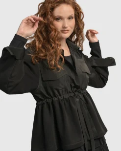 Women Alembika Plus<Urban Strut Poker Jacket, Black