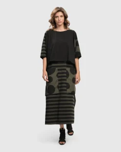 Women Alembika Tops & Tunics<Urban Suntory Cropped Tee, Khaki
