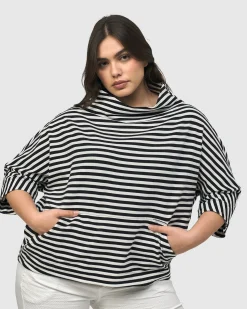 Women Alembika Tops & Tunics<Urban Trekker Sweatshirt, Black