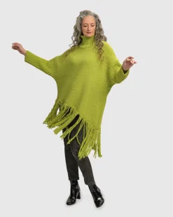 Women Alembika Plus<Urban Turtleneck Tunic Top, Lime