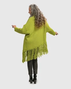Women Alembika Sweaters & Cardigans<Urban Turtleneck Tunic Top, Lime