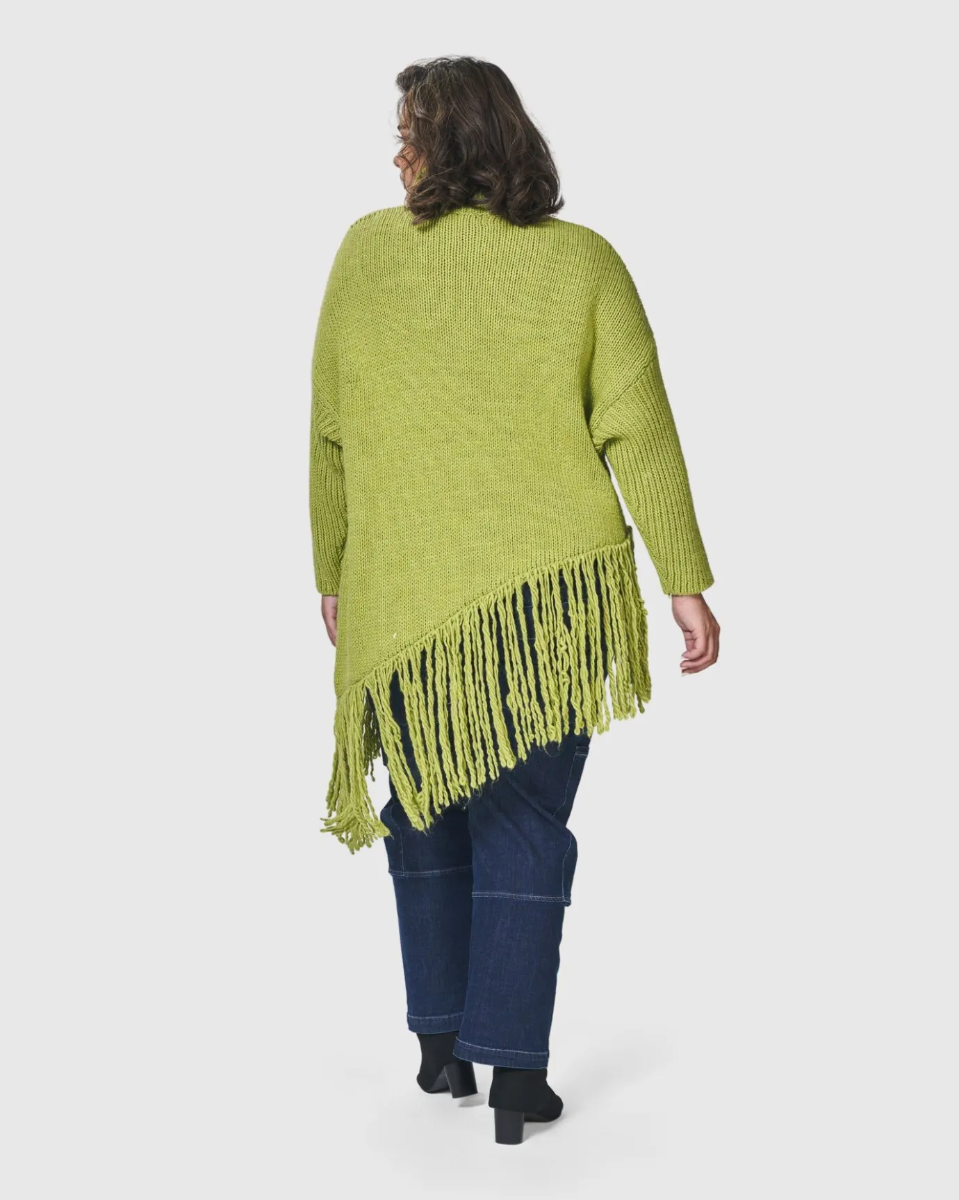 Women Alembika Sweaters & Cardigans<Urban Turtleneck Tunic Top, Lime