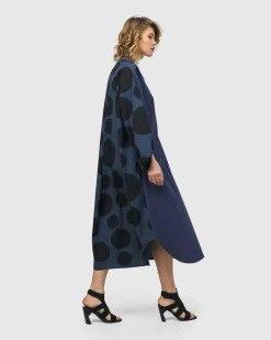 Women Alembika Plus<Urban Vista Caftan Dress, Navy