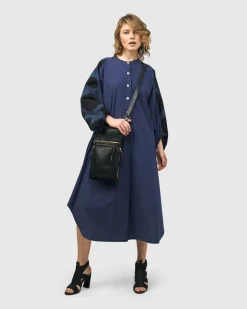 Women Alembika Plus<Urban Vista Caftan Dress, Navy