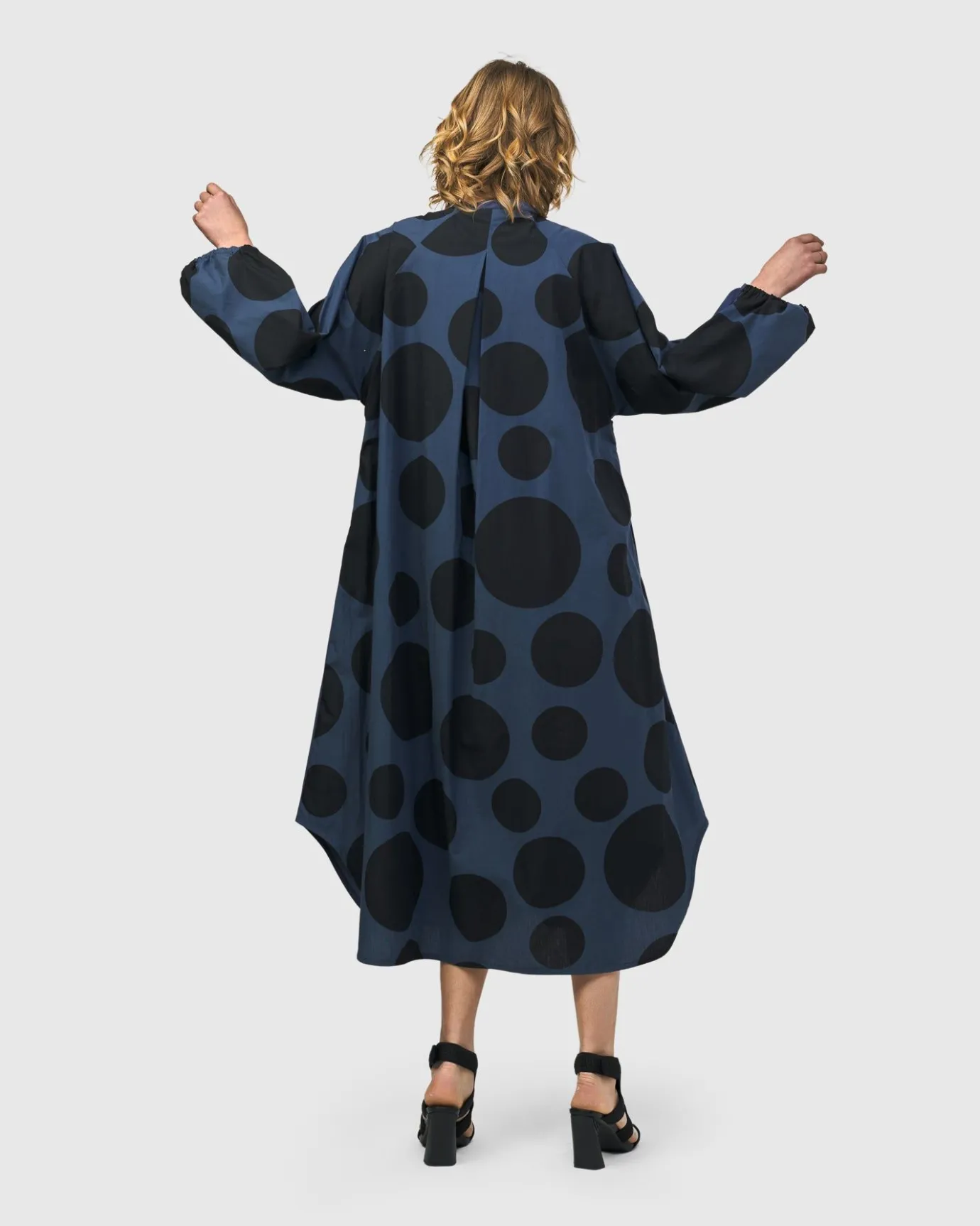 Women Alembika Dresses<Urban Vista Caftan Dress, Navy