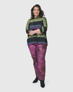 Women Alembika Tops & Tunics<Urban Wine Bar Turtleneck Top, Stripes