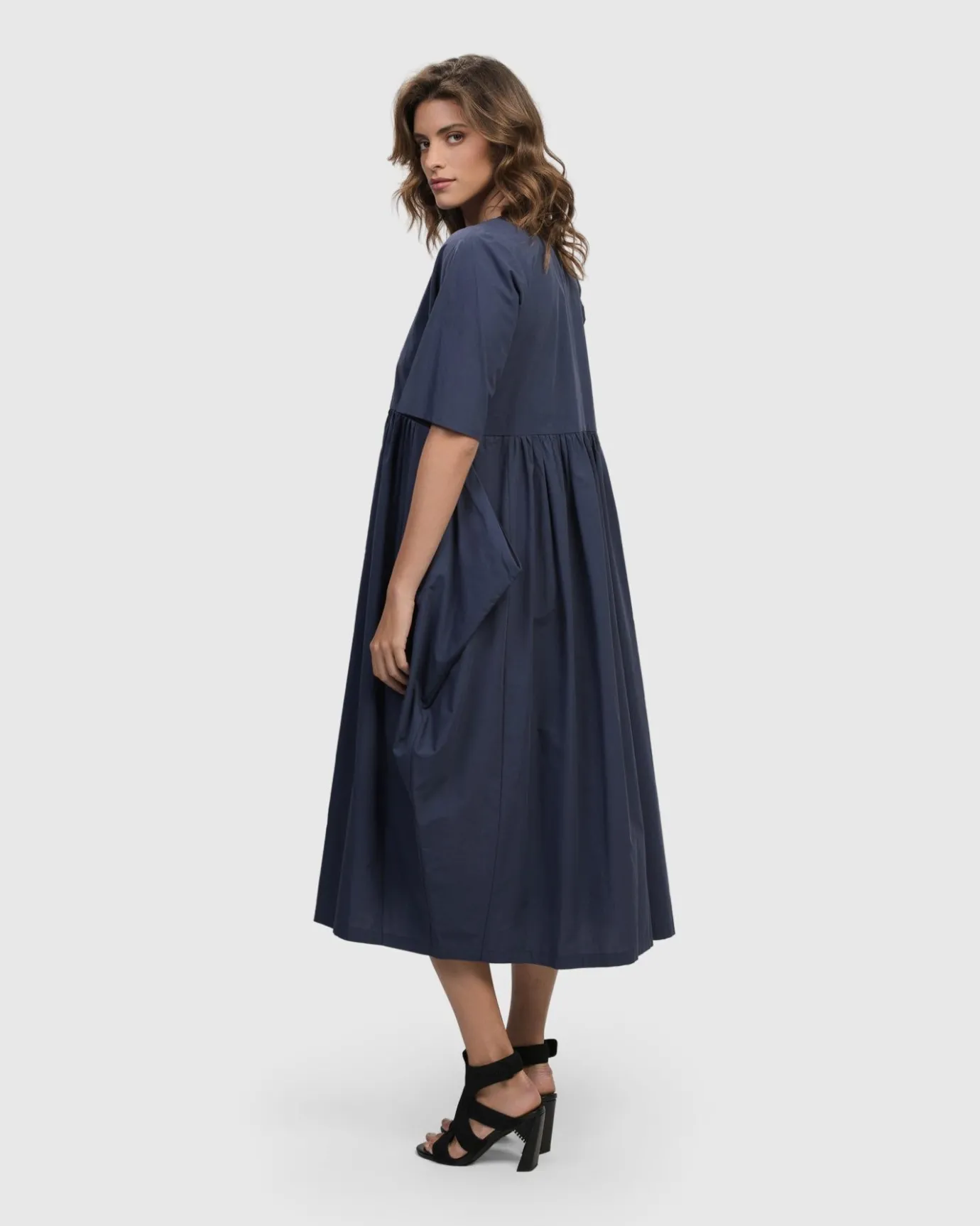 Women Alembika Dresses<Urban Wonder Relaxed Gown, Navy