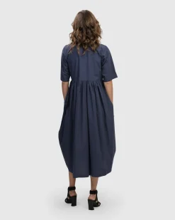 Women Alembika Dresses<Urban Wonder Relaxed Gown, Navy