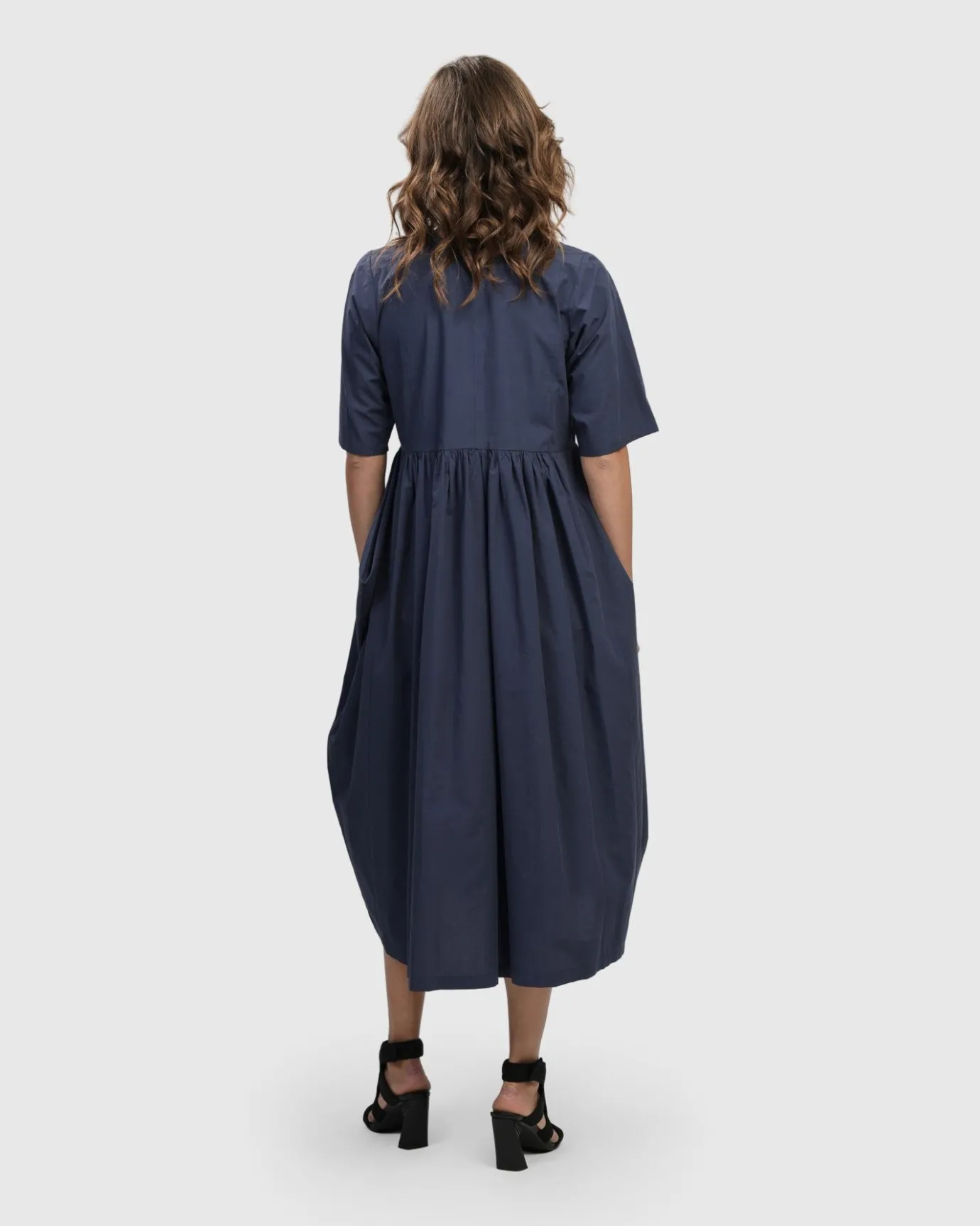 Women Alembika Dresses<Urban Wonder Relaxed Gown, Navy