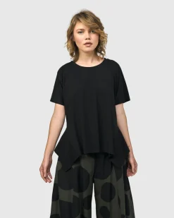 Women Alembika Plus<Urban Yamamoto Relaxed Top, Black