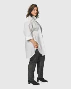 Women Alembika Tops & Tunics<Urban Zen Tunic Top, White