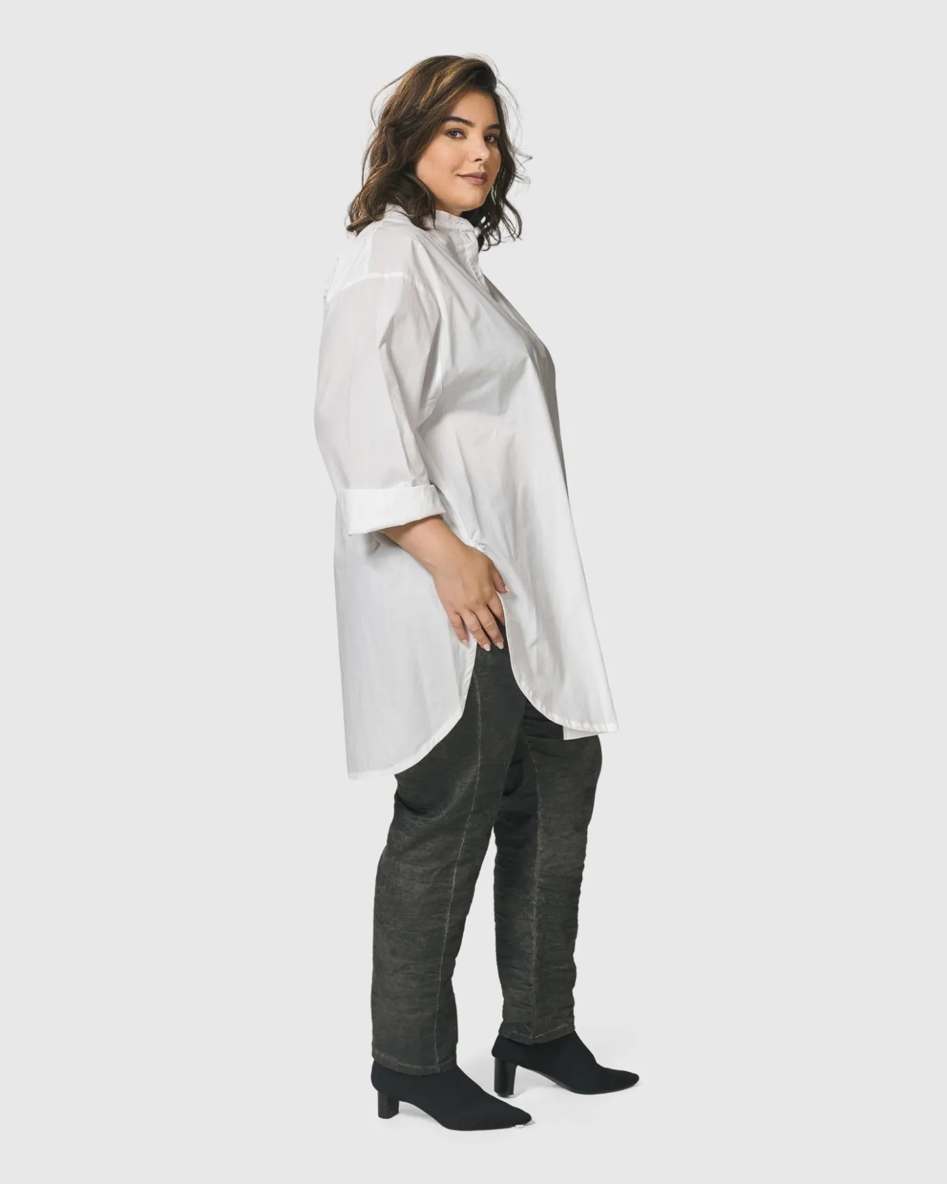 Women Alembika Tops & Tunics<Urban Zen Tunic Top, White