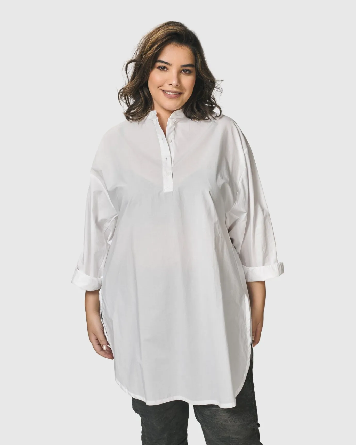 Women Alembika Tops & Tunics<Urban Zen Tunic Top, White