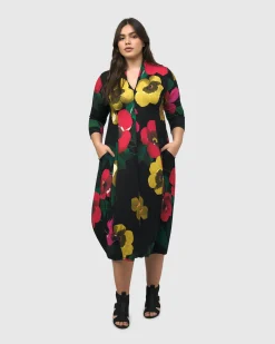 Women Alembika Dresses<Valencia Cocoon Dress, Garden