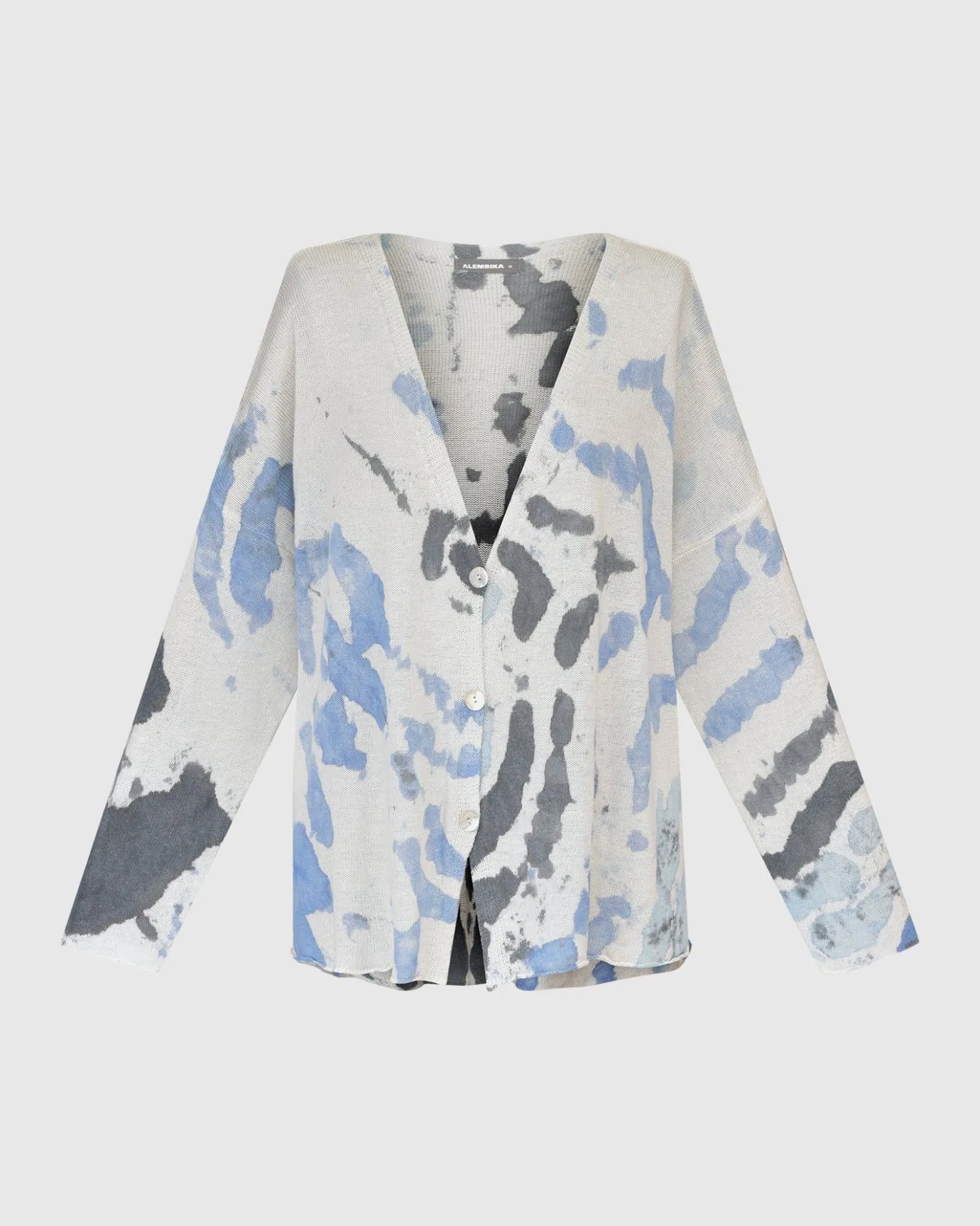 Women Alembika Sweaters & Cardigans<Watercolor Cardigan Sweater, Nautical