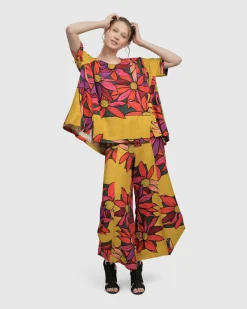Women Alembika Plus<Wildflower Punto Pants, Bouquet