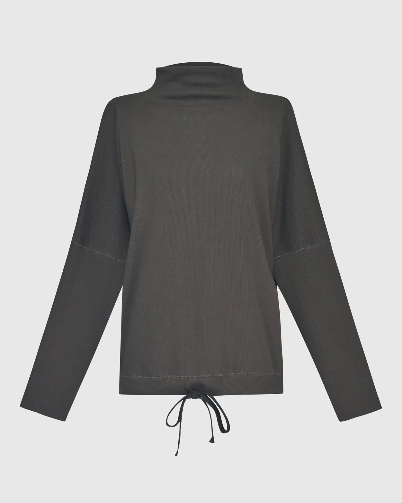 Women Alembika Tops & Tunics<Zen Drawstring Sweatshirt, Charcoal
